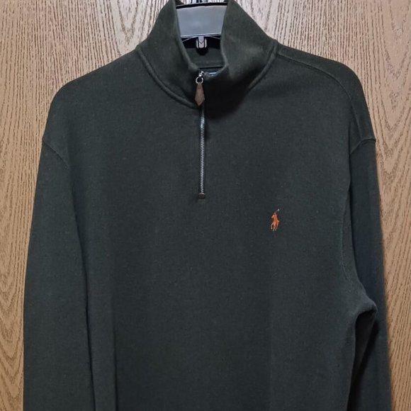 Polo (Ralph Lauren) Fleece-(Green)-(Size L)-(Pre-owned)-(Dry Cleaned)-$30.00 - Picture 2 of 4